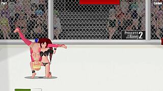 princess of the ring 2 features paris battling ember in a fierce street catfight wrestling match