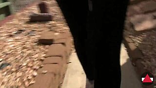 just walking around in my sneakers for some outdoor foot fetish fun