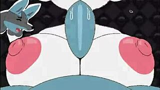 female cinderace - beatbanger with banging big tits blowjob boobs bunny cum game titty fuck sexy 😏