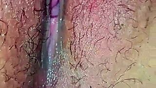 i tried pussy licking for the first time with my husband in the bedroom. it was juicy and tight with his big cock leading to creampie.