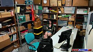 I love how shoplyfter alex harper with perfect tits gets fucked hard in the office during humiliation scene.