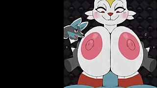 female cinderace - beatbanger with banging big tits blowjob boobs bunny cum game titty fuck sexy 😏