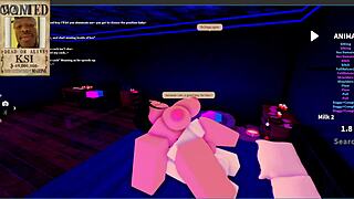 uh, i finally met my dream goth mommy in that roblox condo rp and she's ridin' my big cock like crazy...