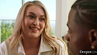 gorgeous blonde natalia starr chats about riding his monster bbc all day