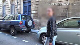 Shy skinny brunette teen 18+ tries anal toys and masturbation in her first porn casting interview