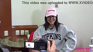 What happens when Mexican Latina Krista Reyes has a rich morning with backstage blowjob handjob dildo toys and cum in hotel interview?