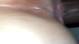 I'm pounding her tight shaved teen ass in hardcore anal. She takes my dick like a pro until orgasmic creampie.