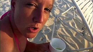 hey babes, ready for blonde blowjobs and pussy licking on the beach during spring break?