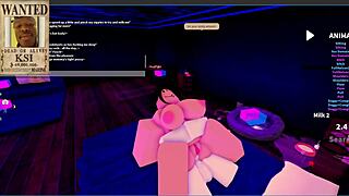 uh, i finally met my dream goth mommy in that roblox condo rp and she's ridin' my big cock like crazy...