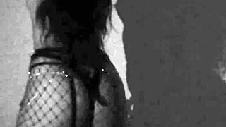 i'm that hotwife dancin' in my halloween costume, feelin' naughty as a latina with small tits in this homemade fantasy