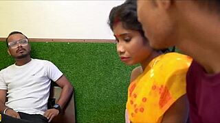 desi innocent wife gets shared by unlucky husband without crying in rough hardcore