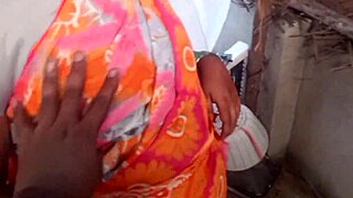 Housewife Reveals Big Boobs In Village House For Outdoor Ranch Show