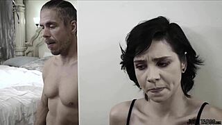 But Mr B I am still a virgin! Brunette babysitter explores fantasy with monster cock in full storyline movie.