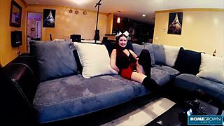 Redhead Violet Spice, ready for another round? Let's do hard fucking in doggystyle with natural tits bouncing.