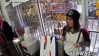 broker pays cutie for sucking his huge cock