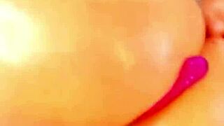 Latina TRANSSEXUAL GETS TURNED OUT HARD On Webcam With Her Cock