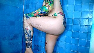 hey, i just shoved an anal plug up my ass in the shower while shaving my big ass and curly hair for some kinky solo fun.