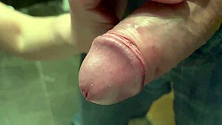 Ever Thought Of Keeping His Cock Steady During Pee Time Like This European Milf In Fetish Toilet Play?