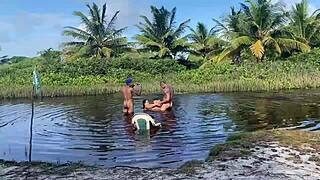 corno manso cries watchin his brazilian latina wife get fucked raw by another guy with wet pussy and ripped clothes