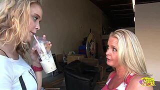 Mia Vallis and Maya Devine dive into kinky roleplay, licking big tits and pussies raw