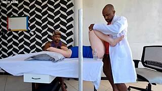 Doctor Fucks Patient Next to Husband Without Him Noticing First Time Creampie