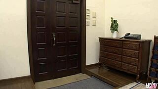 big tittied japanese milf maya sawamura takes creampie in hairy pussy from cock