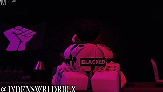 taming my snowbunny friend with big black cock interracial sex on roblox