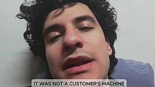 i blast a massive cumshot on a clients machine instead of fixing it