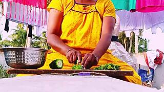 Maid sex involves desi big ass maid fucking house owner with telugu dirty talks in tight pussy action.