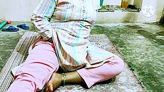 Desi Indian wife gets hardcore fucking from neighbor boys in bent over doggystyle action.