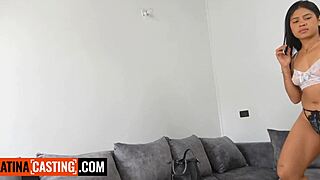 hot 18yo latina pussy stretched pov by big white cock in homemade audition, can you handle it?