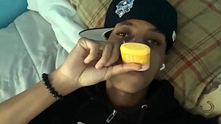 Big Booty Girl Wears Bonnet for Big Black Cock Backshots