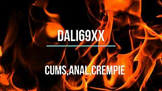 I start masturbating with big cock anal and cum swapping right in my suegra's house.