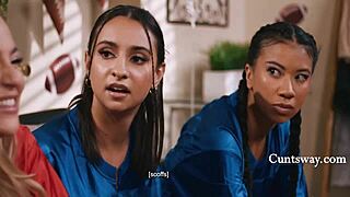 Blake Blossom and her gang bet pleasure over money with Nicole Doshi, Hailey Rose, and Ameena Green