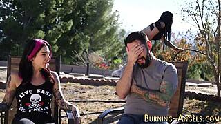 Alt Tattoo Whore Gets Railed in Wild Goth Group Action?