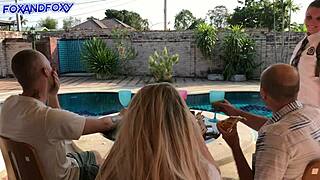 Naughty 18 GIRL Almost CAUGHT FUCKING DADS FRIEND in DOGGY Behind DADDYS BACK