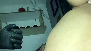 Ebony bbw teen with big ass and huge tits gets her fat pussy licked by monster cock in forest cunilingus.