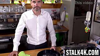 short-haired brunette jenny doll gets bent over for cowgirl riding and missionary with big cock.