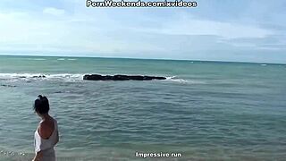 I feel thrilled by that intense fuck on the rocky beach