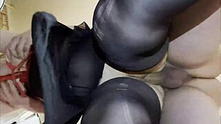 I was in the kitchen with my fat girlfriend. We had sex doggy style right there.