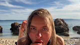 i fucked on public beach with bent over doggystyle and cowgirl riding