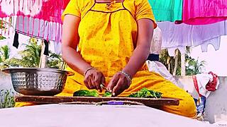 Maid sex involves desi big ass maid fucking house owner with telugu dirty talks in tight pussy action.