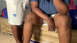 Married african woman hints at secret pussy session with gate man