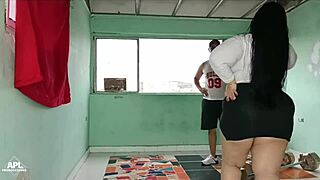 The whore from my pr m helped me with cardio by licking and riding her big ass bbw curves until creampie finish.