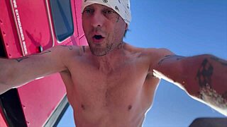 i love this big cock in my blonde big ass at the beach party with yoga thong panties and pov action