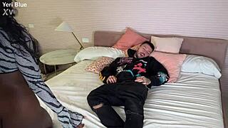 I called this curvy african bitch ndia suraya over for me and my friends to double penetrate her wet pussy in domination play.