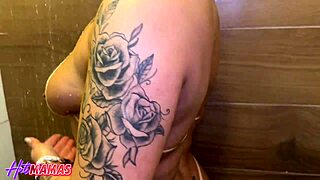 I gave my big ass to this Brazilian guy with monster cock after bath, riding cowgirl style in homemade close up.