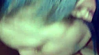 Nasty slut gives sloppy top to BBC!