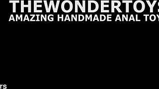 I love how Anna de Ville tests the handmade Balldog size XL with extra anal fisting