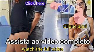 Safada Estudante Deixa Estranho Encoxar Sua Bunda Em Público On Bus With Crossdressing Wife In Outdoor Sex!